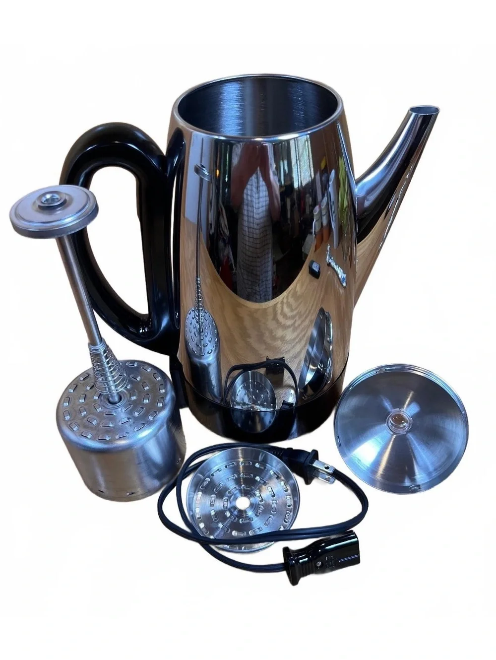 WestBend Electric Percolator Coffee Pot Stainless Steel with Removable Parts